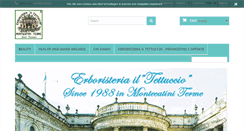Desktop Screenshot of erboristeriailtettuccio.it
